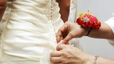 Custom bridal gown